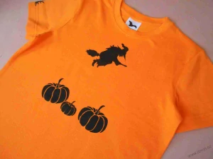Oranžové dětské halloweenské tričko (8 let)