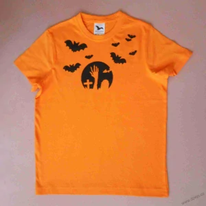 Oranžové dětské halloweenské tričko (10 let)