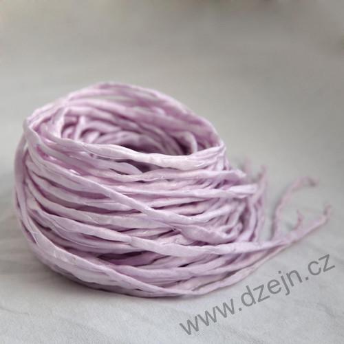 Hedvábná šňůrka světloučká fialová