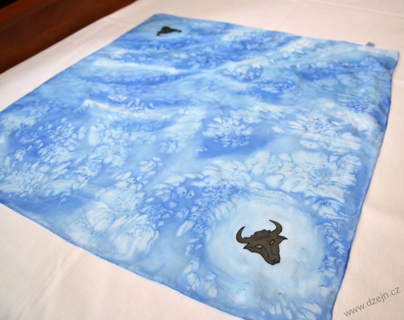Hedvábný šátek - zvěrokruh - býk