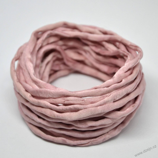 Hedvábná šňůrka silnější starorůžová