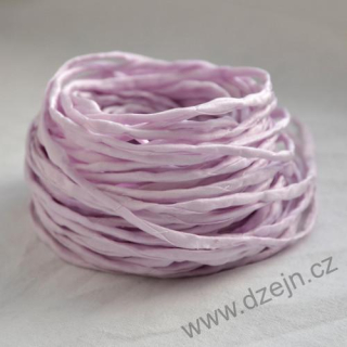 Hedvábná šňůrka světloučká fialová