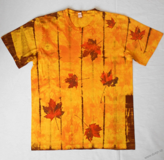 Žluto-oranžovo-hnědé batikované 154574