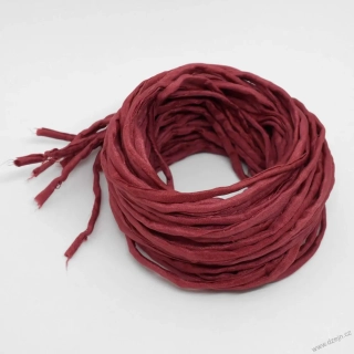 Hedvábná šňůrka hnědovínová