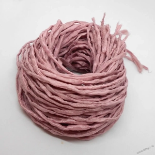 Hedvábná šňůrka starorůžová