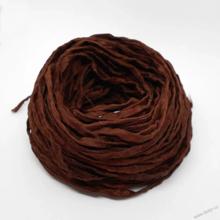 Hedvábná šňůrka tmavě hnědá
