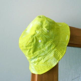 Batikovaný klobouček - žlutozelený