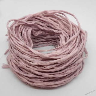 Hedvábná šňůrka světle růžová, trochu do šeda