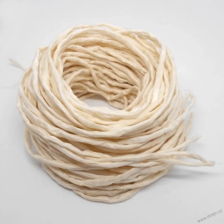 Hedvábná šňůrka přírodní bílá