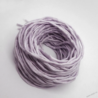 Hedvábná šňůrka světloučká šedofialová