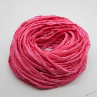 Hedvábná šňůrka tmavší růžová