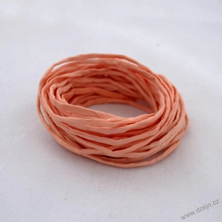 Hedvábná šňůrka lososová