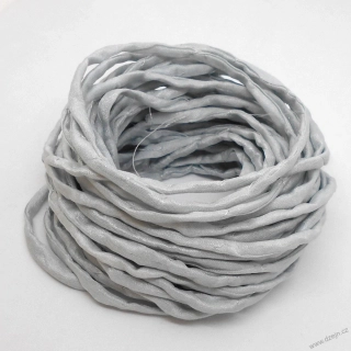 Hedvábná šňůrka světloučká šedá