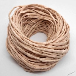 Hedvábná šňůrka světlejší béžová
