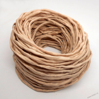 Hedvábná šňůrka béžová