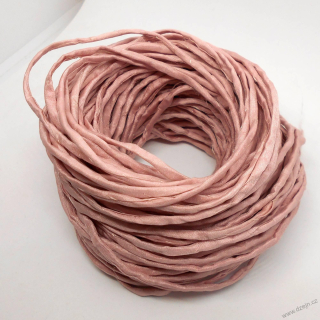 Hedvábná šňůrka starorůžová