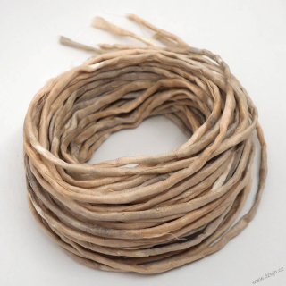 Hedvábná šňůrka světloučká modro-šedá