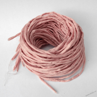 Hedvábná šňůrka starorůžová