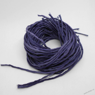 Hedvábná šňůrka tmavě modrá strakatá