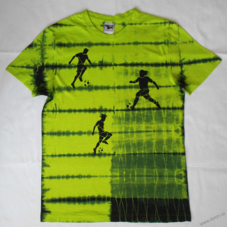 Zeleno-černé tričko s fotbalisty M