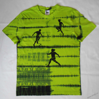 Zeleno-černé tričko s fotbalisty M