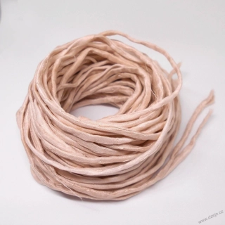 Hedvábná šňůrka světle béžová