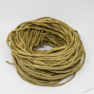 Hedvábná šňůrka světlejší khaki