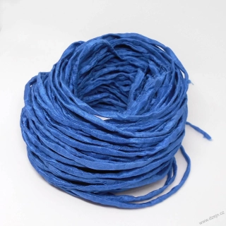 Hedvábná šňůrka safírově modrá
