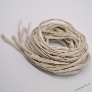 Hedvábná šňůrka světlá béžovošedá